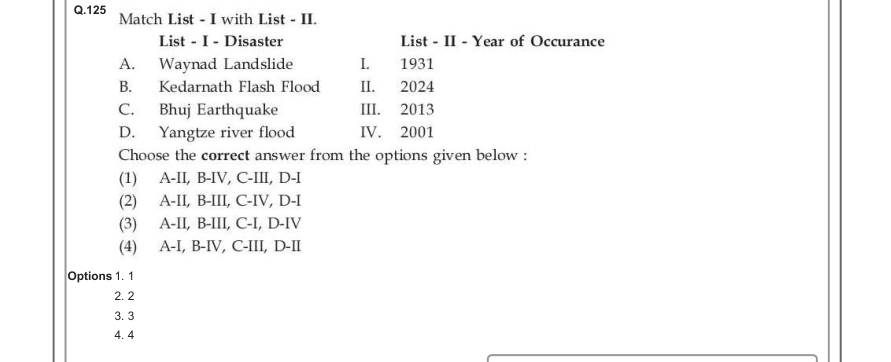Read the question and choices in the excerpt. Choose A/B/C/D for the first/second/third/fourth option shown.