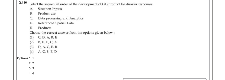 Read the question and choices in the excerpt. Choose A/B/C/D for the first/second/third/fourth option shown.