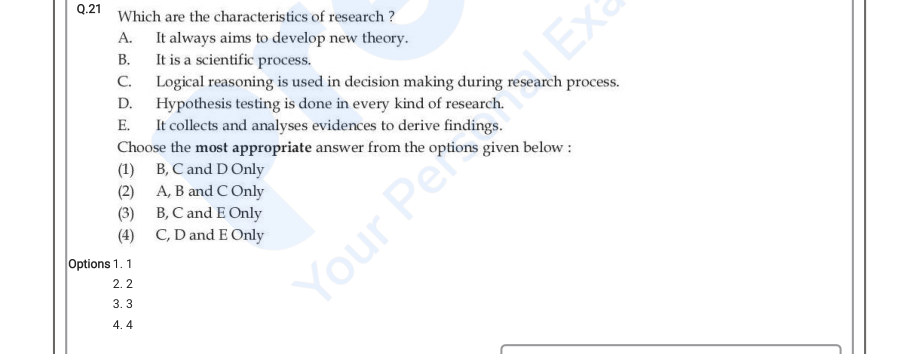 Read the question and choices in the excerpt. Choose A/B/C/D for the first/second/third/fourth option shown.