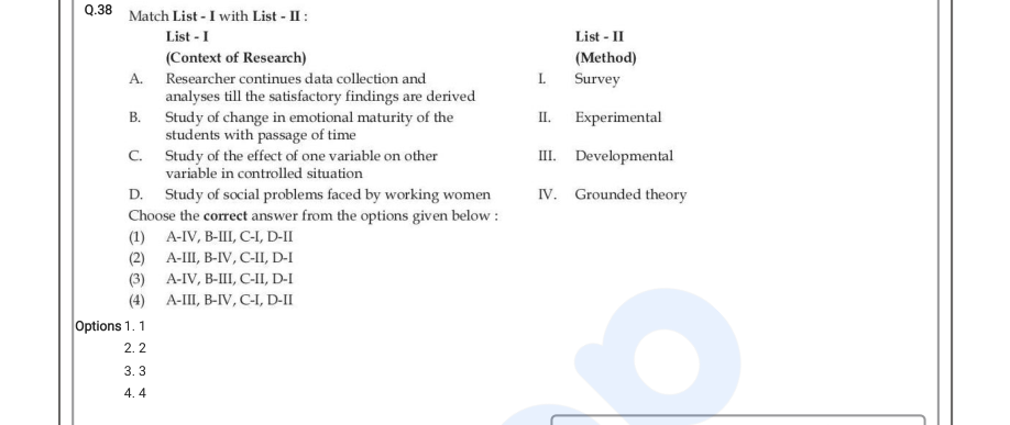 Read the question and choices in the excerpt. Choose A/B/C/D for the first/second/third/fourth option shown.