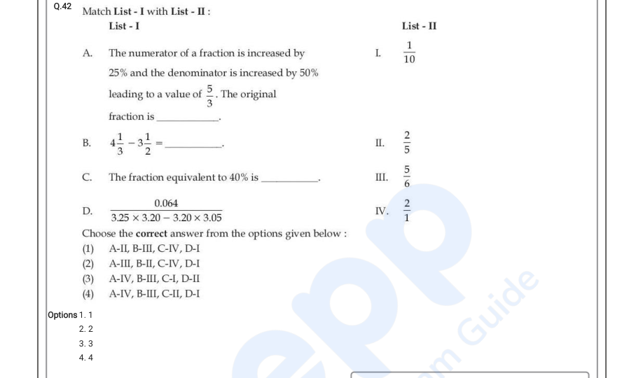 Read the question and choices in the excerpt. Choose A/B/C/D for the first/second/third/fourth option shown.
