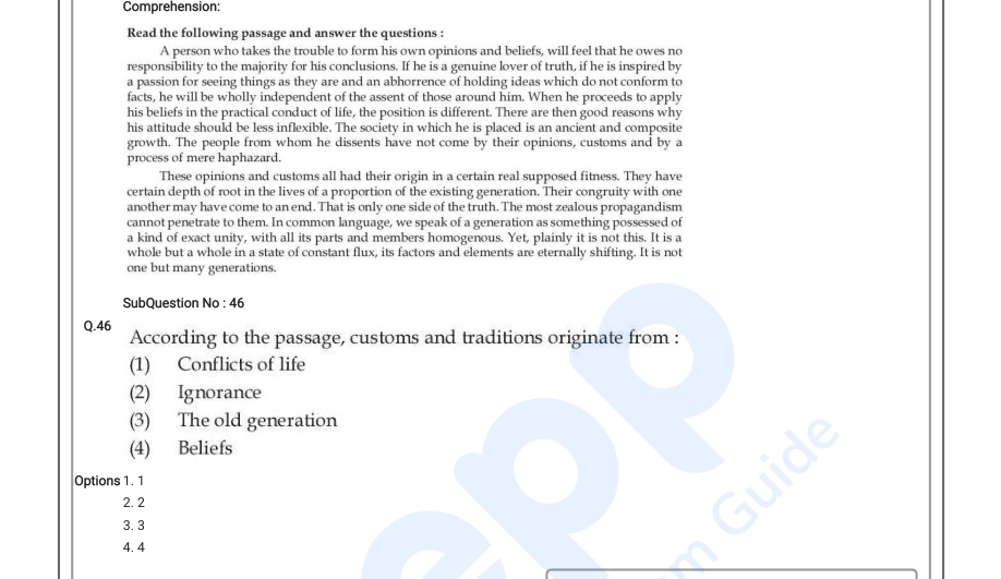 Read the question and choices in the excerpt. Choose A/B/C/D for the first/second/third/fourth option shown.