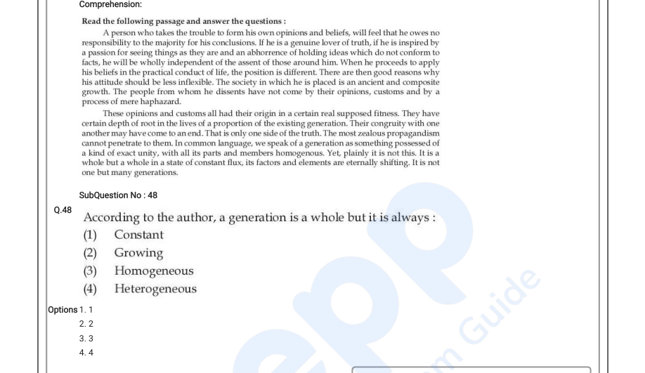 Read the question and choices in the excerpt. Choose A/B/C/D for the first/second/third/fourth option shown.