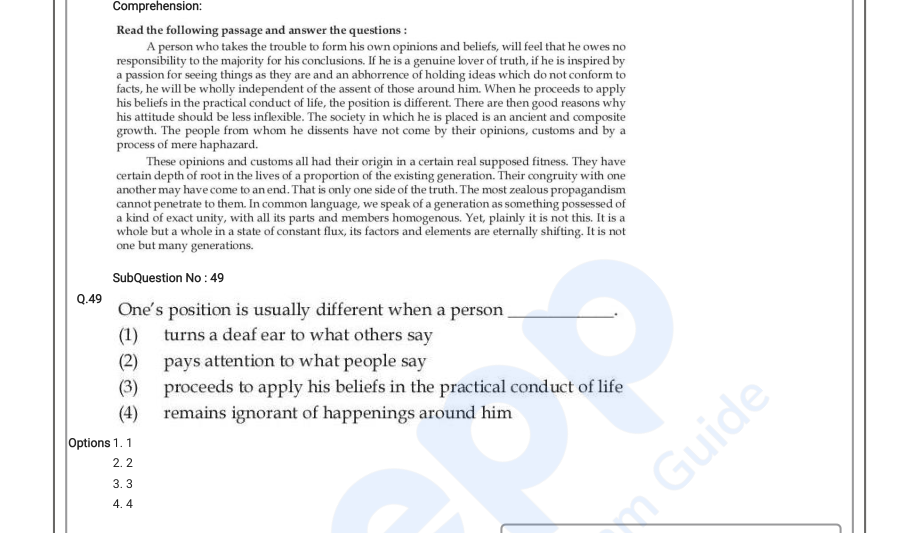 Read the question and choices in the excerpt. Choose A/B/C/D for the first/second/third/fourth option shown.