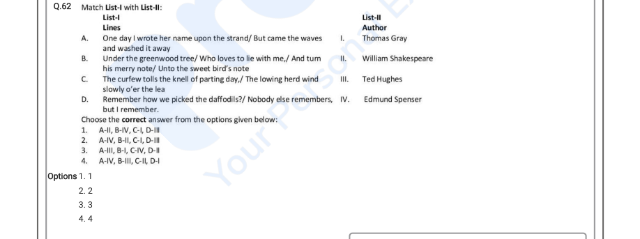 Read the question and choices in the excerpt. Choose A/B/C/D for the first/second/third/fourth option shown.