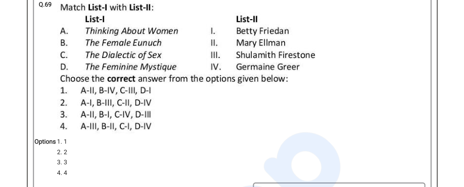 Read the question and choices in the excerpt. Choose A/B/C/D for the first/second/third/fourth option shown.