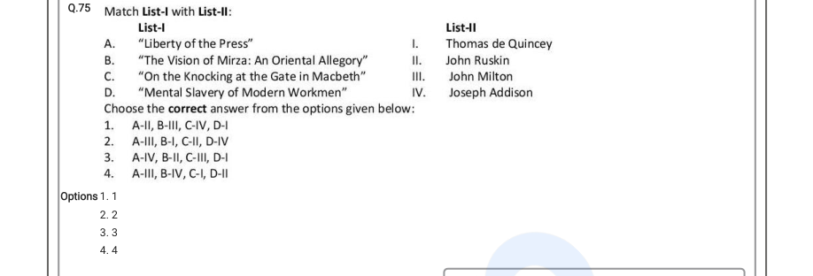 Read the question and choices in the excerpt. Choose A/B/C/D for the first/second/third/fourth option shown.
