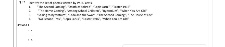 Read the question and choices in the excerpt. Choose A/B/C/D for the first/second/third/fourth option shown.