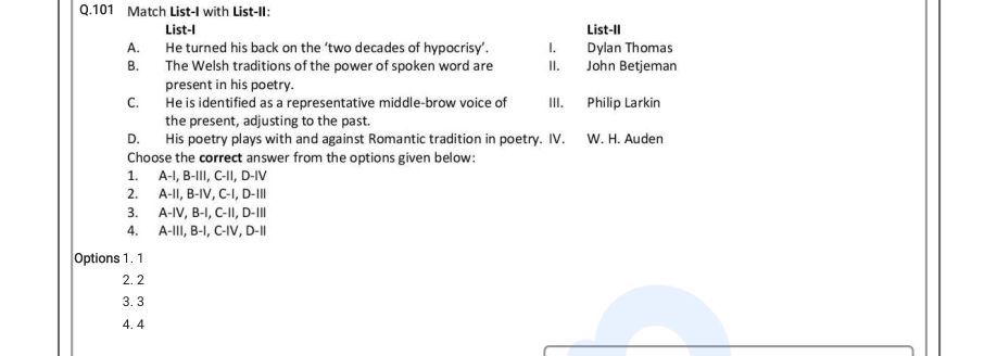 Read the question and choices in the excerpt. Choose A/B/C/D for the first/second/third/fourth option shown.