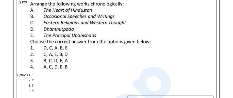 Read the question and choices in the excerpt. Choose A/B/C/D for the first/second/third/fourth option shown.