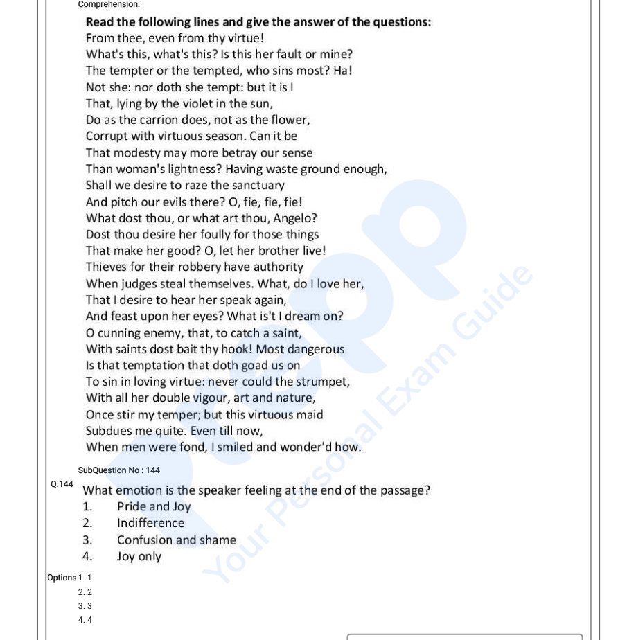 Read the question and choices in the excerpt. Choose A/B/C/D for the first/second/third/fourth option shown.