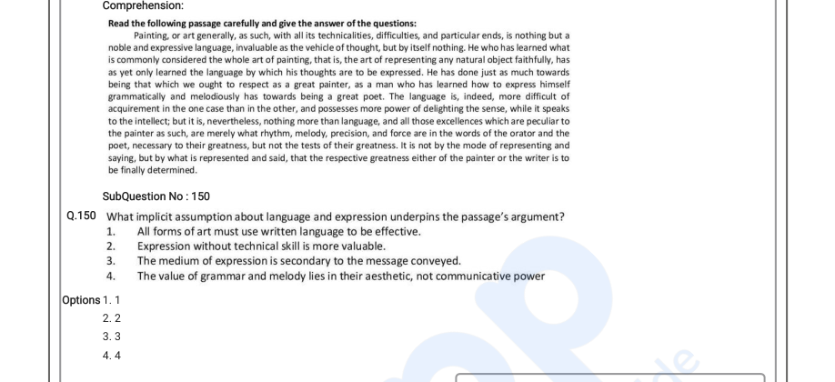 Read the question and choices in the excerpt. Choose A/B/C/D for the first/second/third/fourth option shown.