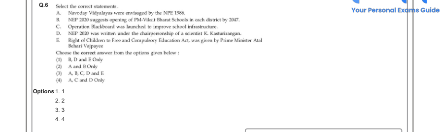 Read the question and choices in the excerpt. Choose A/B/C/D for the first/second/third/fourth option shown.