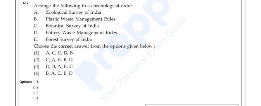 Read the question and choices in the excerpt. Choose A/B/C/D for the first/second/third/fourth option shown.