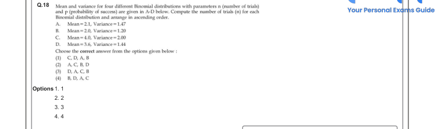 Read the question and choices in the excerpt. Choose A/B/C/D for the first/second/third/fourth option shown.