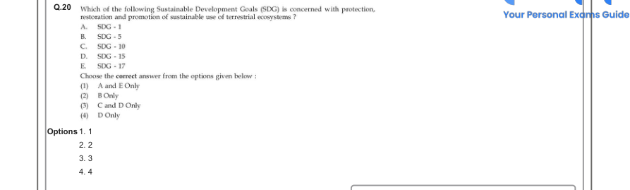 Read the question and choices in the excerpt. Choose A/B/C/D for the first/second/third/fourth option shown.