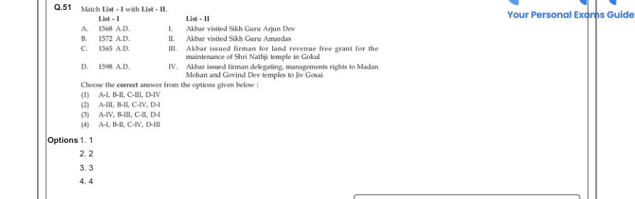 Read the question and choices in the excerpt. Choose A/B/C/D for the first/second/third/fourth option shown.