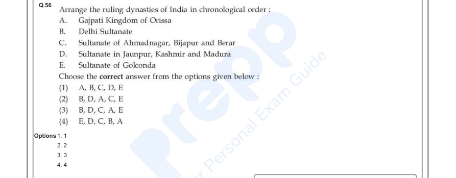 Read the question and choices in the excerpt. Choose A/B/C/D for the first/second/third/fourth option shown.
