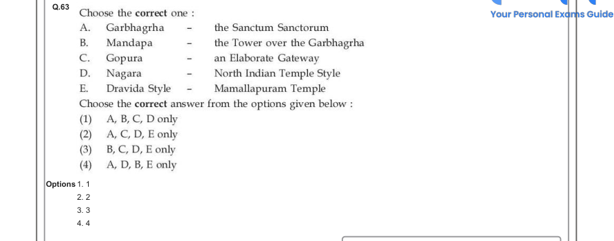 Read the question and choices in the excerpt. Choose A/B/C/D for the first/second/third/fourth option shown.