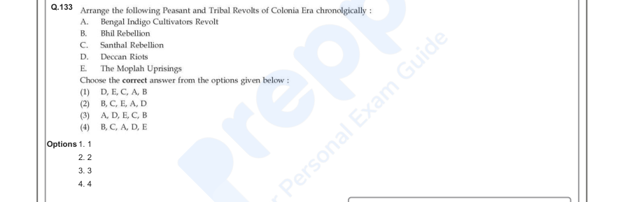 Read the question and choices in the excerpt. Choose A/B/C/D for the first/second/third/fourth option shown.