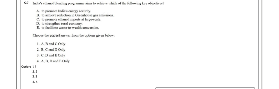 Read the question and choices in the excerpt. Choose A/B/C/D for the first/second/third/fourth option shown.
