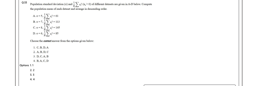 Read the question and choices in the excerpt. Choose A/B/C/D for the first/second/third/fourth option shown.
