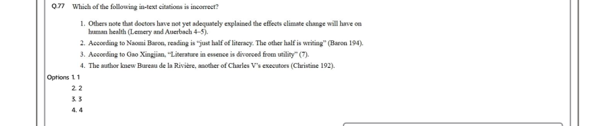 Read the question and choices in the excerpt. Choose A/B/C/D for the first/second/third/fourth option shown.
