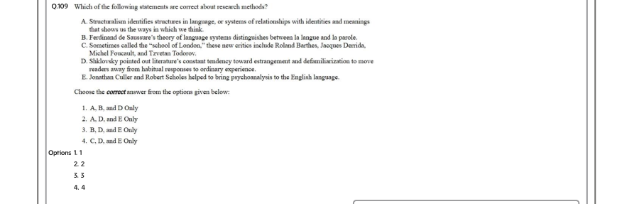 Read the question and choices in the excerpt. Choose A/B/C/D for the first/second/third/fourth option shown.