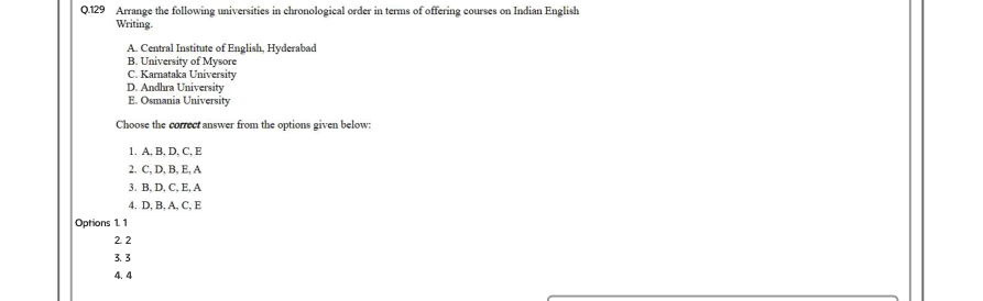 Read the question and choices in the excerpt. Choose A/B/C/D for the first/second/third/fourth option shown.