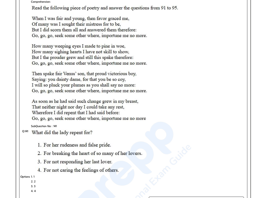 Read the question and choices in the excerpt. Choose A/B/C/D for the first/second/third/fourth option shown.