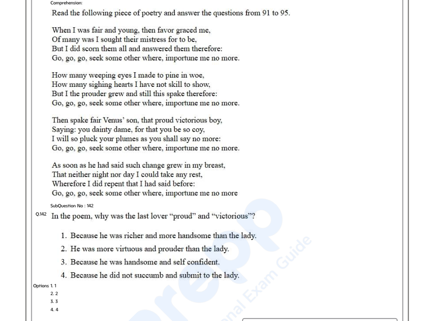 Read the question and choices in the excerpt. Choose A/B/C/D for the first/second/third/fourth option shown.