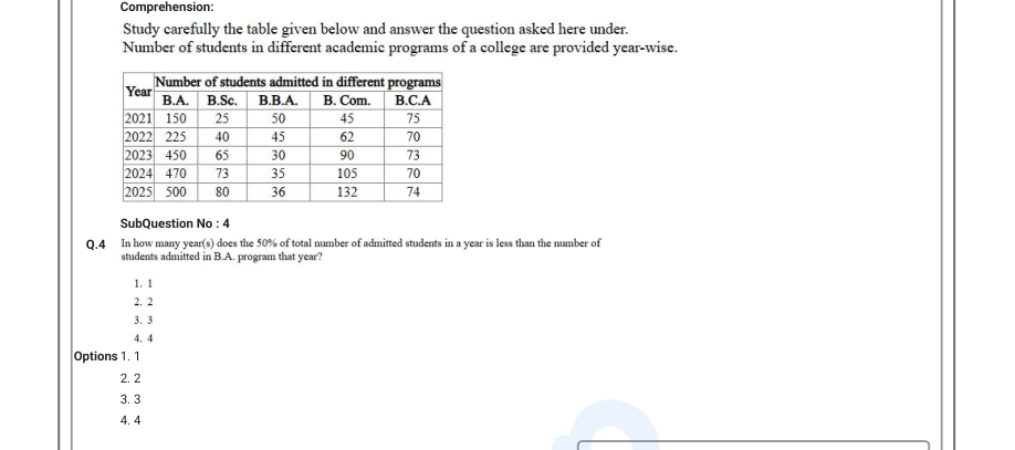 Read the question and choices in the excerpt. Choose A/B/C/D for the first/second/third/fourth option shown.