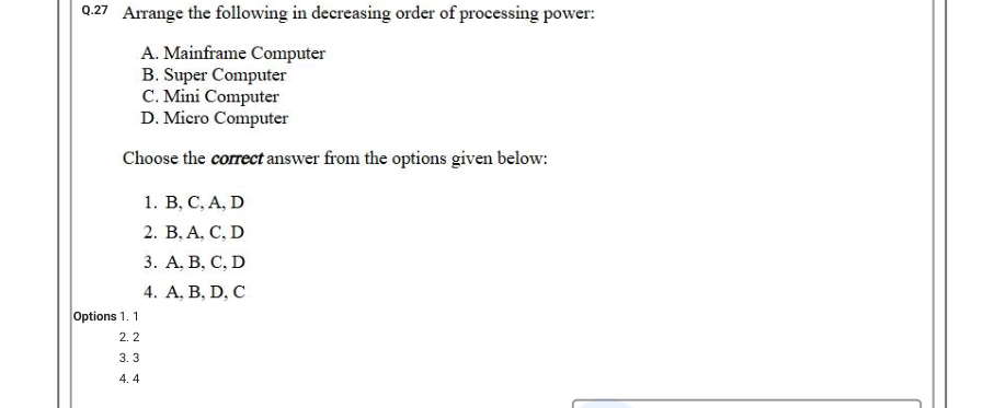 Read the question and choices in the excerpt. Choose A/B/C/D for the first/second/third/fourth option shown.