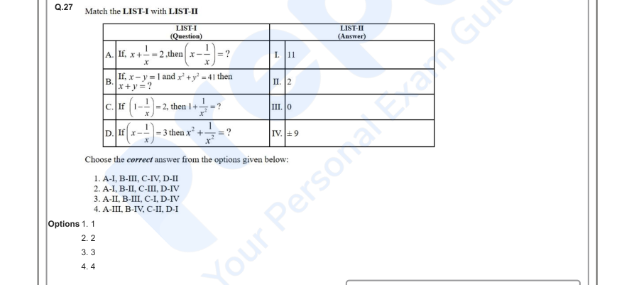 Read the question and choices in the excerpt. Choose A/B/C/D for the first/second/third/fourth option shown.