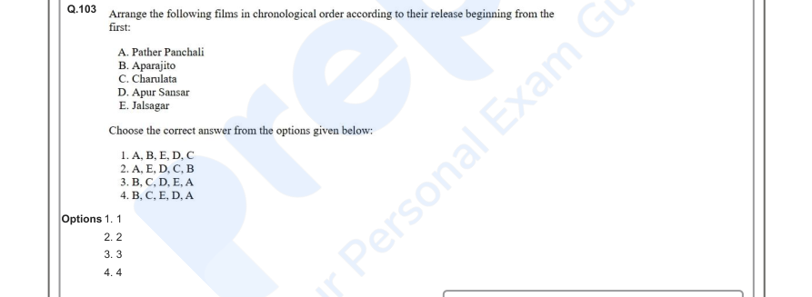 Read the question and choices in the excerpt. Choose A/B/C/D for the first/second/third/fourth option shown.
