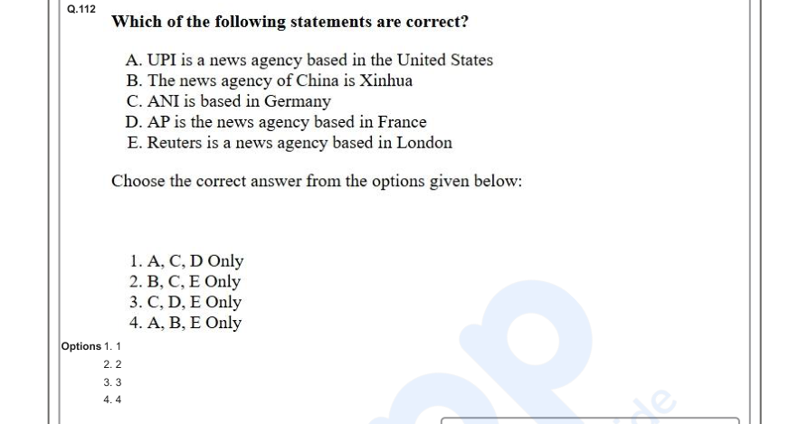 Read the question and choices in the excerpt. Choose A/B/C/D for the first/second/third/fourth option shown.