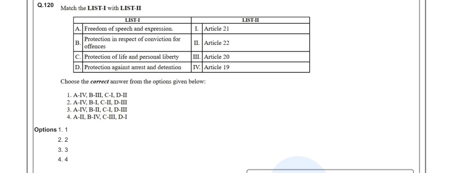 Read the question and choices in the excerpt. Choose A/B/C/D for the first/second/third/fourth option shown.
