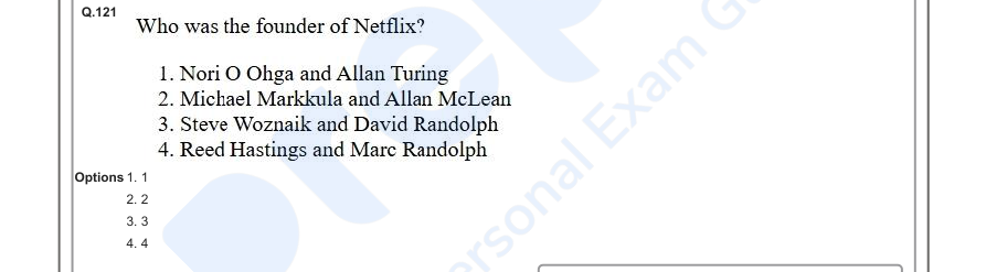 Read the question and choices in the excerpt. Choose A/B/C/D for the first/second/third/fourth option shown.