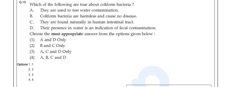 Read the question and choices in the excerpt. Choose A/B/C/D for the first/second/third/fourth option shown.