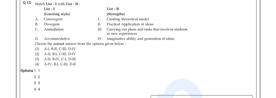 Read the question and choices in the excerpt. Choose A/B/C/D for the first/second/third/fourth option shown.
