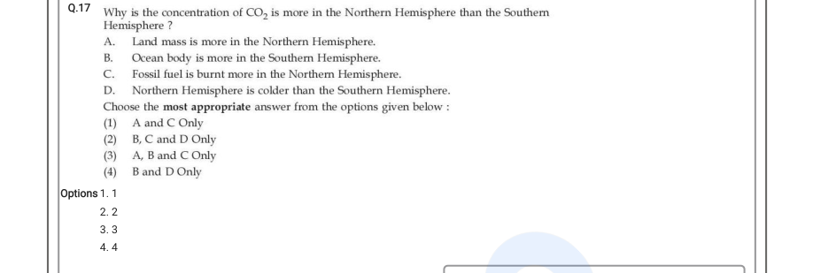 Read the question and choices in the excerpt. Choose A/B/C/D for the first/second/third/fourth option shown.