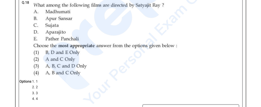 Read the question and choices in the excerpt. Choose A/B/C/D for the first/second/third/fourth option shown.