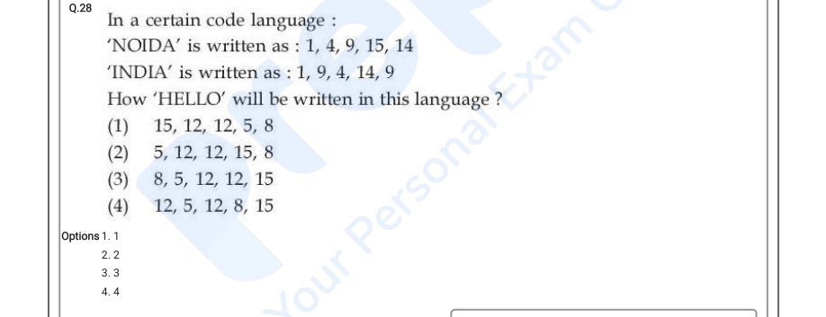 Read the question and choices in the excerpt. Choose A/B/C/D for the first/second/third/fourth option shown.