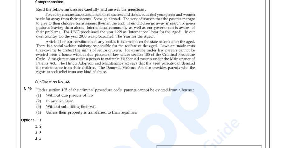 Read the question and choices in the excerpt. Choose A/B/C/D for the first/second/third/fourth option shown.