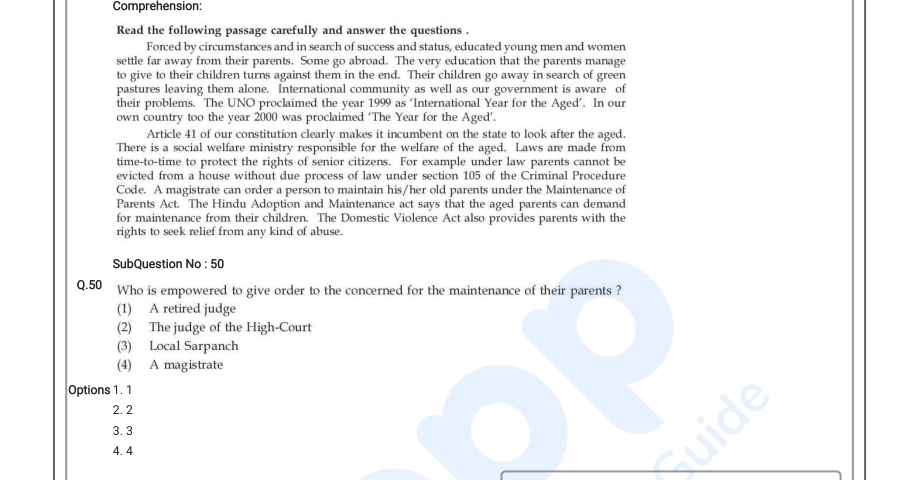 Read the question and choices in the excerpt. Choose A/B/C/D for the first/second/third/fourth option shown.