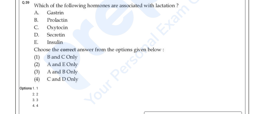 Read the question and choices in the excerpt. Choose A/B/C/D for the first/second/third/fourth option shown.