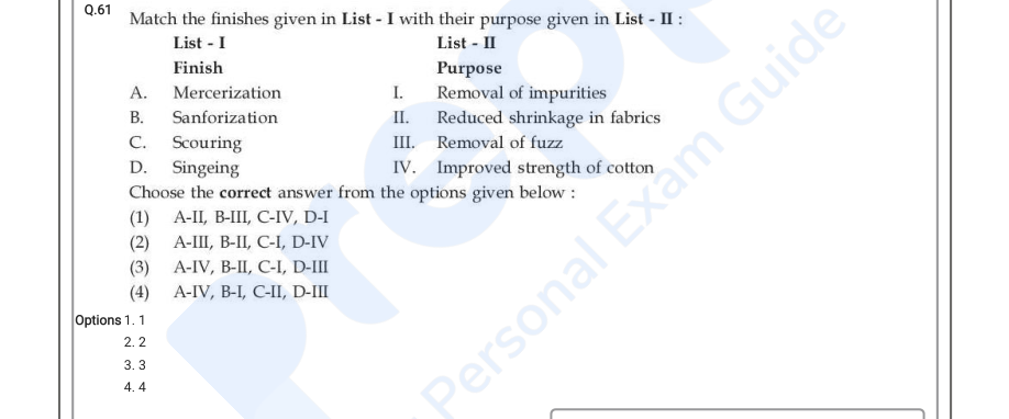Read the question and choices in the excerpt. Choose A/B/C/D for the first/second/third/fourth option shown.