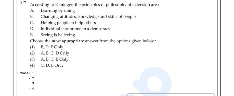 Read the question and choices in the excerpt. Choose A/B/C/D for the first/second/third/fourth option shown.