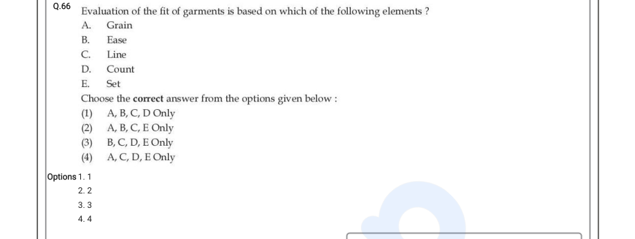 Read the question and choices in the excerpt. Choose A/B/C/D for the first/second/third/fourth option shown.