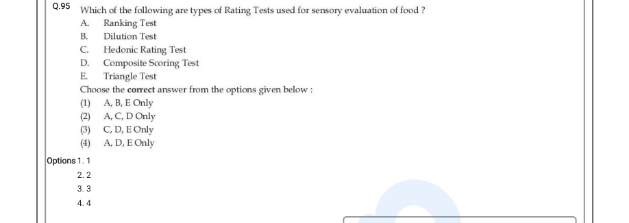 Read the question and choices in the excerpt. Choose A/B/C/D for the first/second/third/fourth option shown.